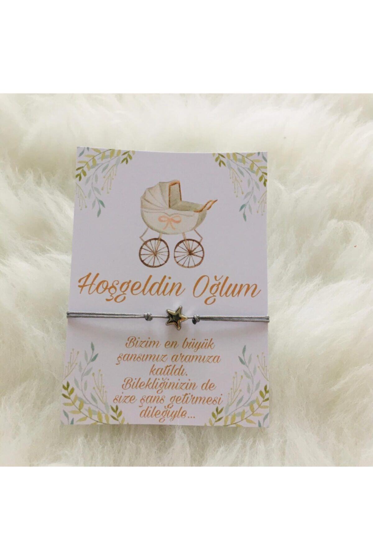 Erkek Bebek Doğum Hediyeliği Bileklik 10 Lu
