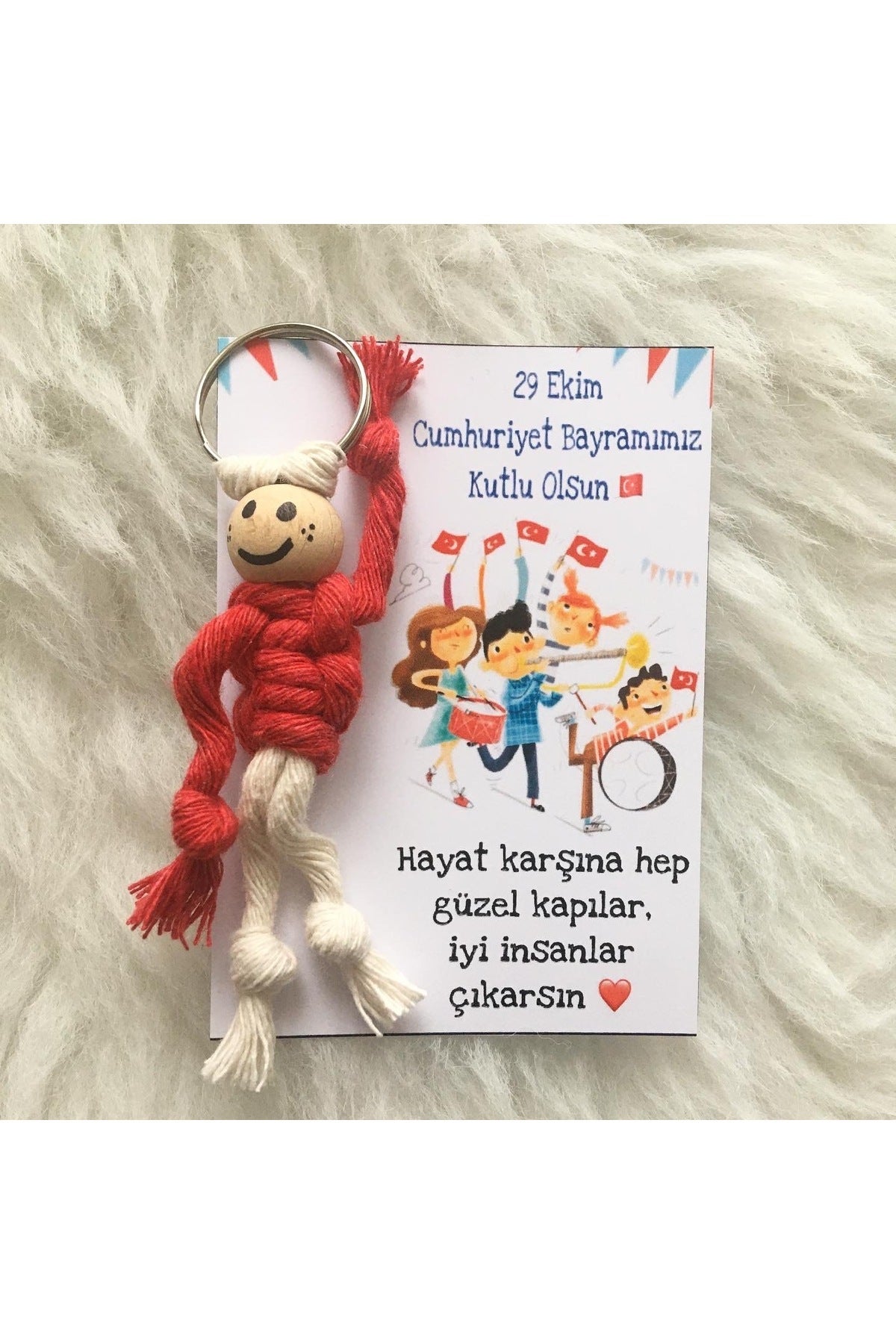 10 Lu 29 Ekim hediyelik anahtarlık Cumhuriyet bayramı hediyesi çocuklara hediye