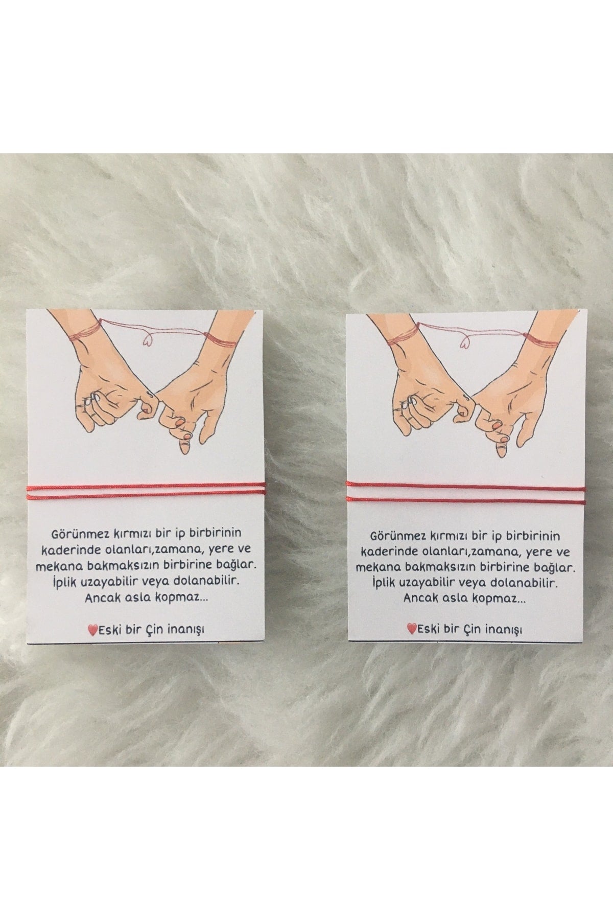 Kırmızı Ip Çift Bilekliği Sevgili Bilekliği Kırmızı Ip Bileklik 2 Adet Sevgiliye Hediye