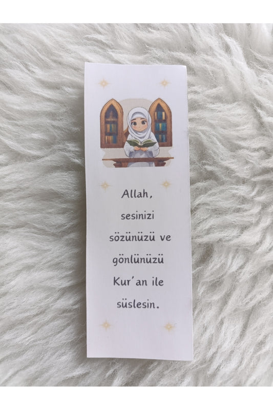 5 li Kız çocuk Ramazan Hediyesi Kur'an'a geçme hediyesi Kuran hediyelik kitap ayracı