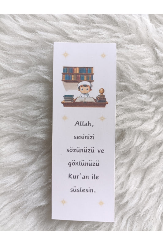 5li Erkek çocuk Ramazan hediyesi Kur'an'a geçme hediyesi Kuran hediyelik kitap ayracı