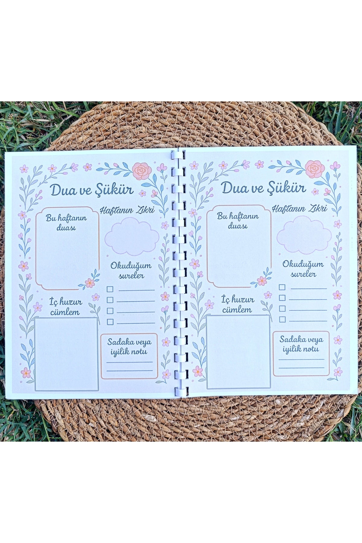 İslami planlayıcı Dua Ve Şükür Günlüğü Defteri İslami defter