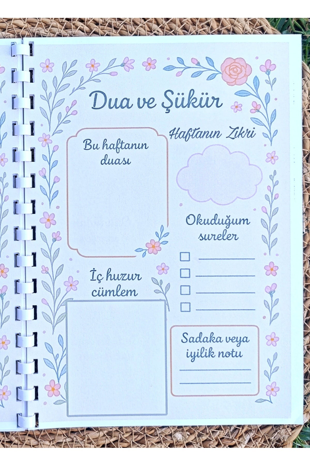 İslami planlayıcı Dua Ve Şükür Günlüğü Defteri İslami defter