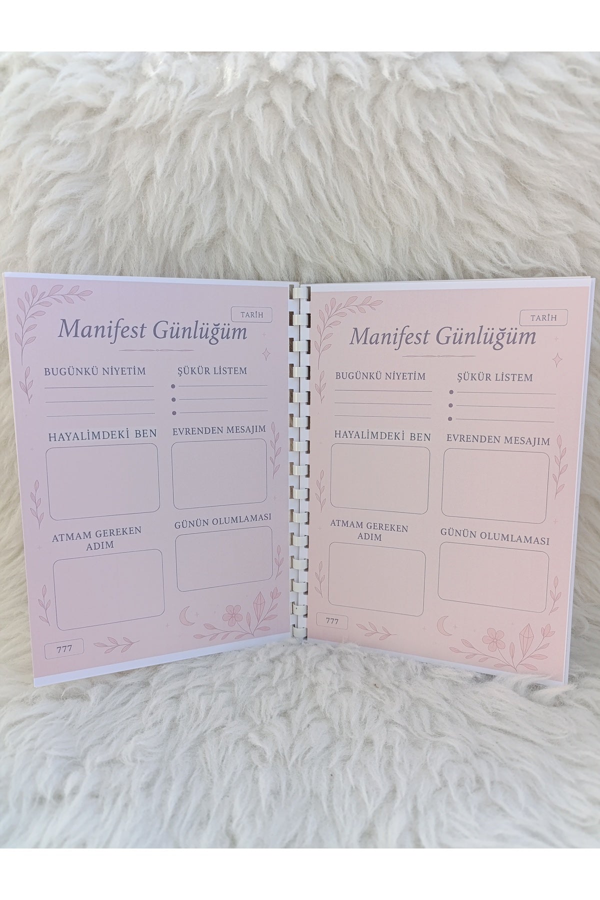 Manifest Günlüğü manifest defteri planlayıcı defter olumlama Günlüğü