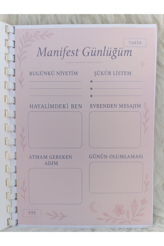 Manifest Günlüğü manifest defteri planlayıcı defter olumlama Günlüğü