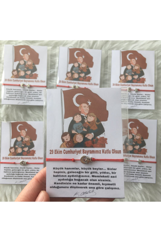15 adet 29 Ekim Cumhuriyet bayramı hediyelik ay yıldız