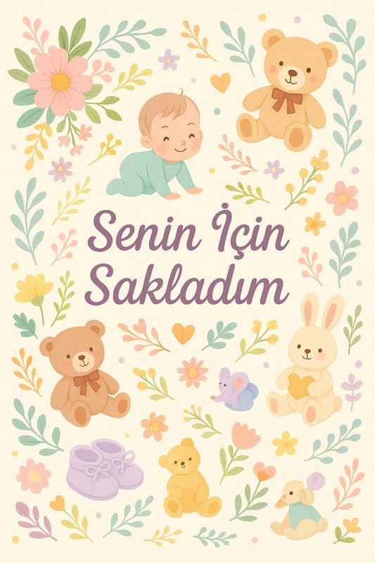 Bebeğinizin İlk Yılı İçin Özel Anı Defteri / Anne & Bebek Hatıra Günlüğü
