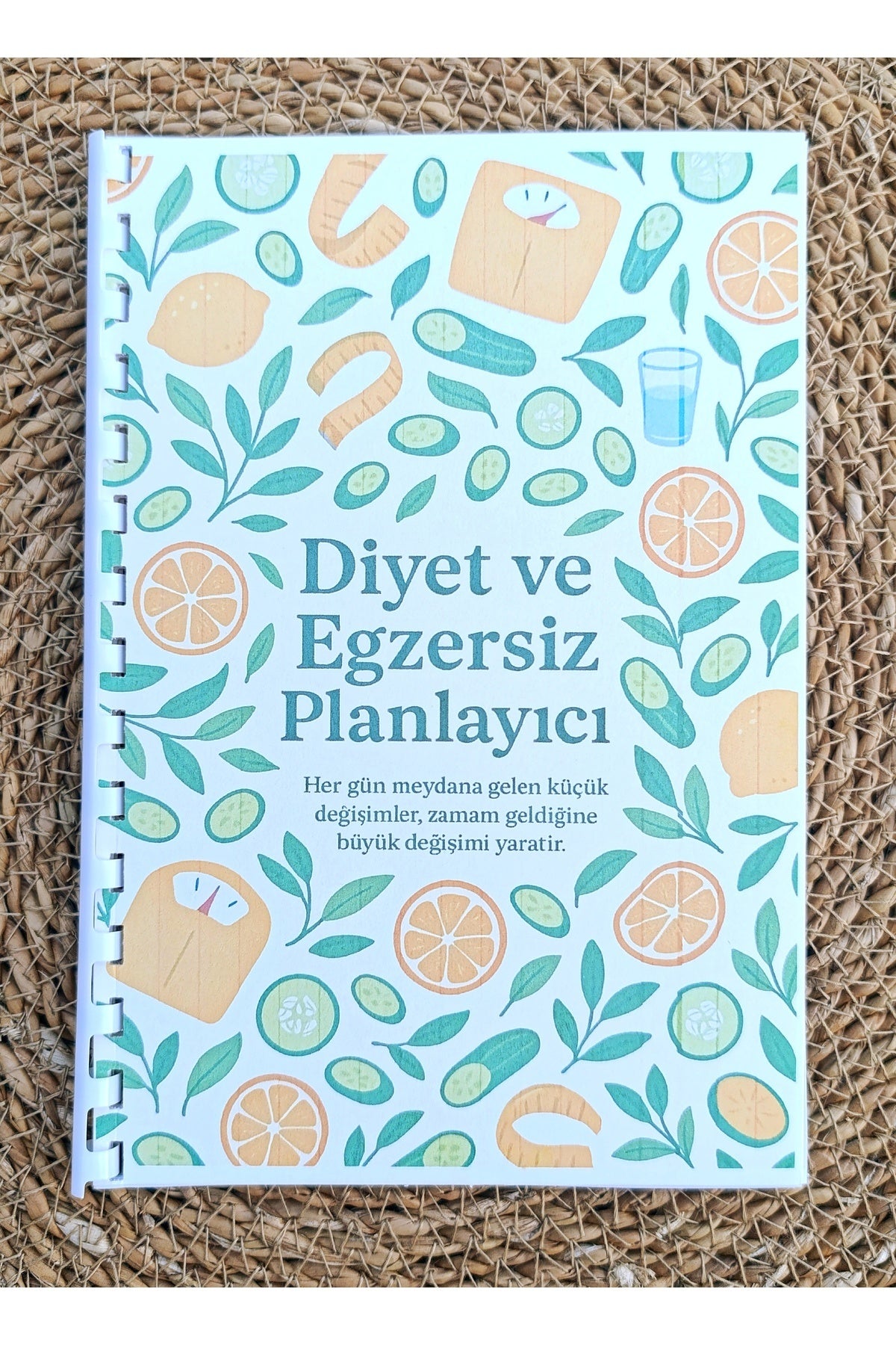 Diyet Ve Egzersiz Planlayıcı Defter Özel Sağlıklı Yaşam Motivasyon Defteri