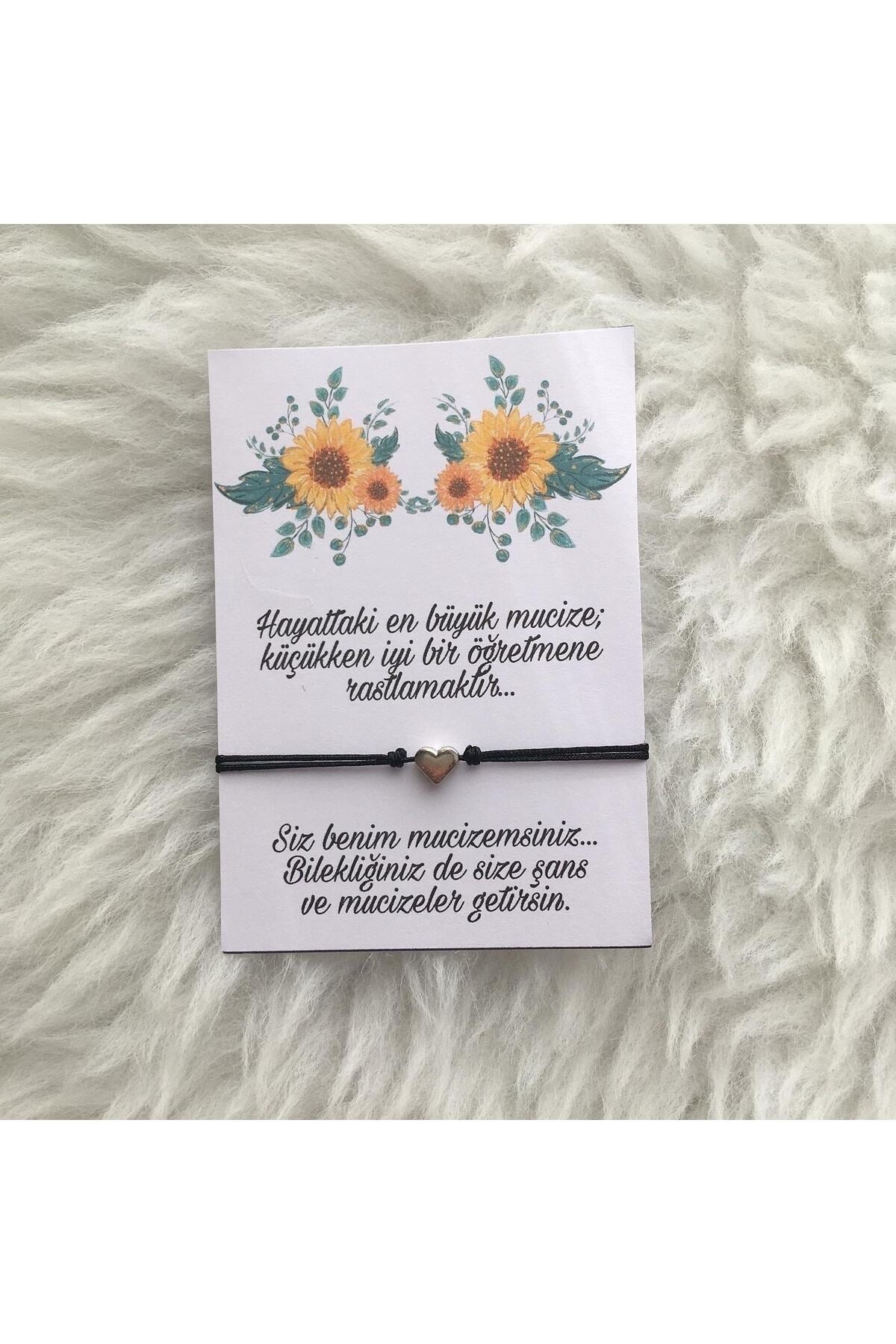 Öğretmene Özel Hediyelik Bileklik Tekli Öğretmenler Günü Hediyelik