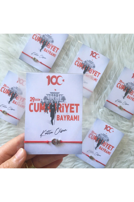 29 Ekim 100.yıl cumhuriyet temalı hediyelik 10lu Cumhuriyetin 100.yılı hediyelik
