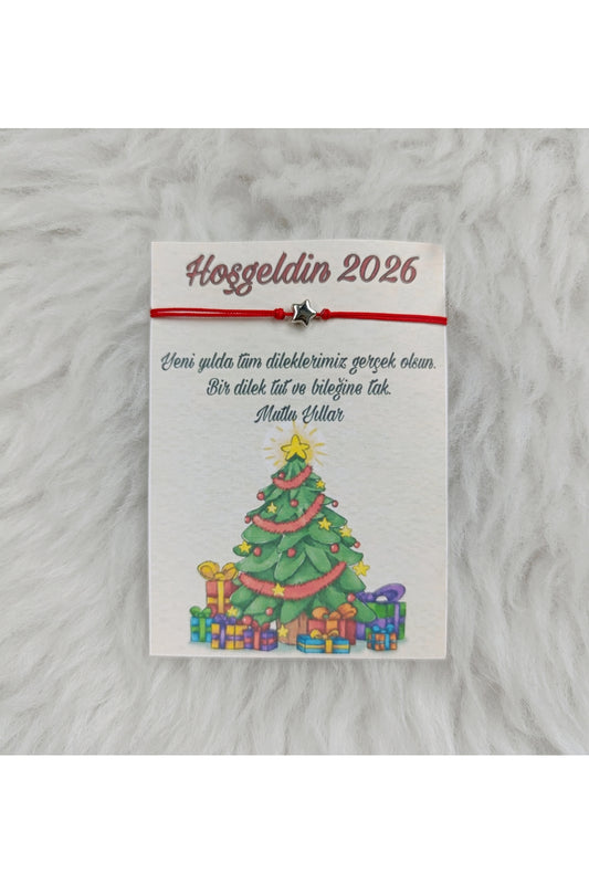 6lı Yeni yıl bilekliği Yılbaşı Bileklik Yılbaşı hediyesi bileklik6 adet