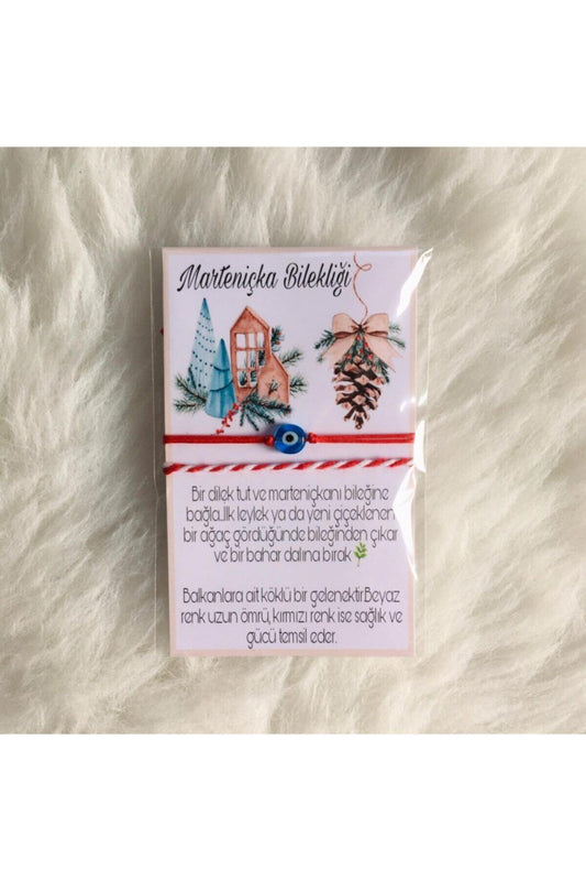 Yılbaşı Yeni Yıl Şans Bilekliği Ve Marteniçka Ipi
