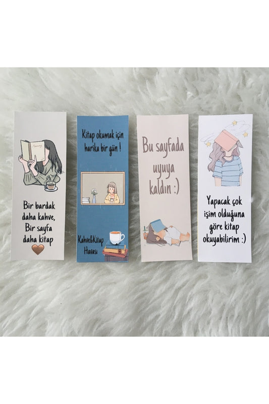 Kitap Ayracı Özel Tasarım Seri Kart Kitap Ayraçları