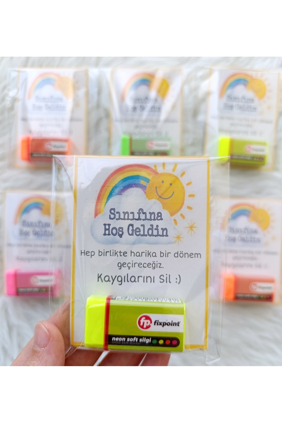 6lı İlk okul günü hediyelik Öğrenci okul hediyesi sınıfına hoşgeldin Silgi