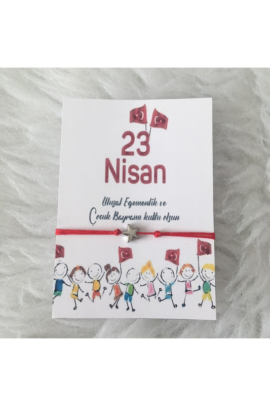 23 Nisan Hediyelik Yıldız Bileklik 6 Lı