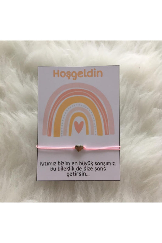 Kız Bebek Doğum Hediyeliği Şans Bilekliği 10 Lu