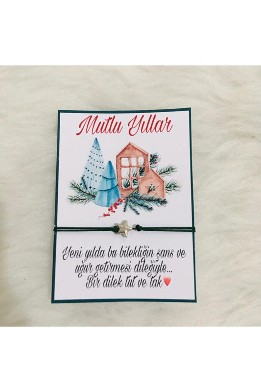Yılbaşı Yeni Yıl Temalı Şans Bilekliği