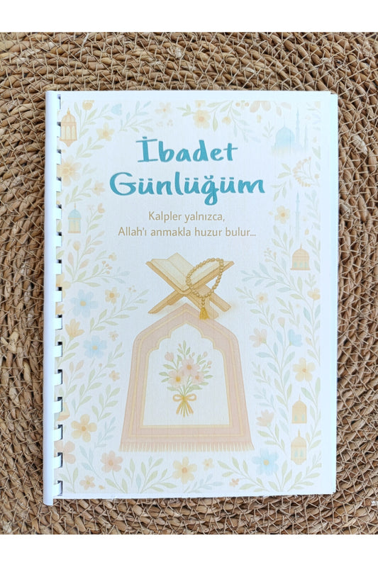 İslami Planlayıcı İbadet Takip Defteri 40 gün zincir kırma ibadet planlayıcı
