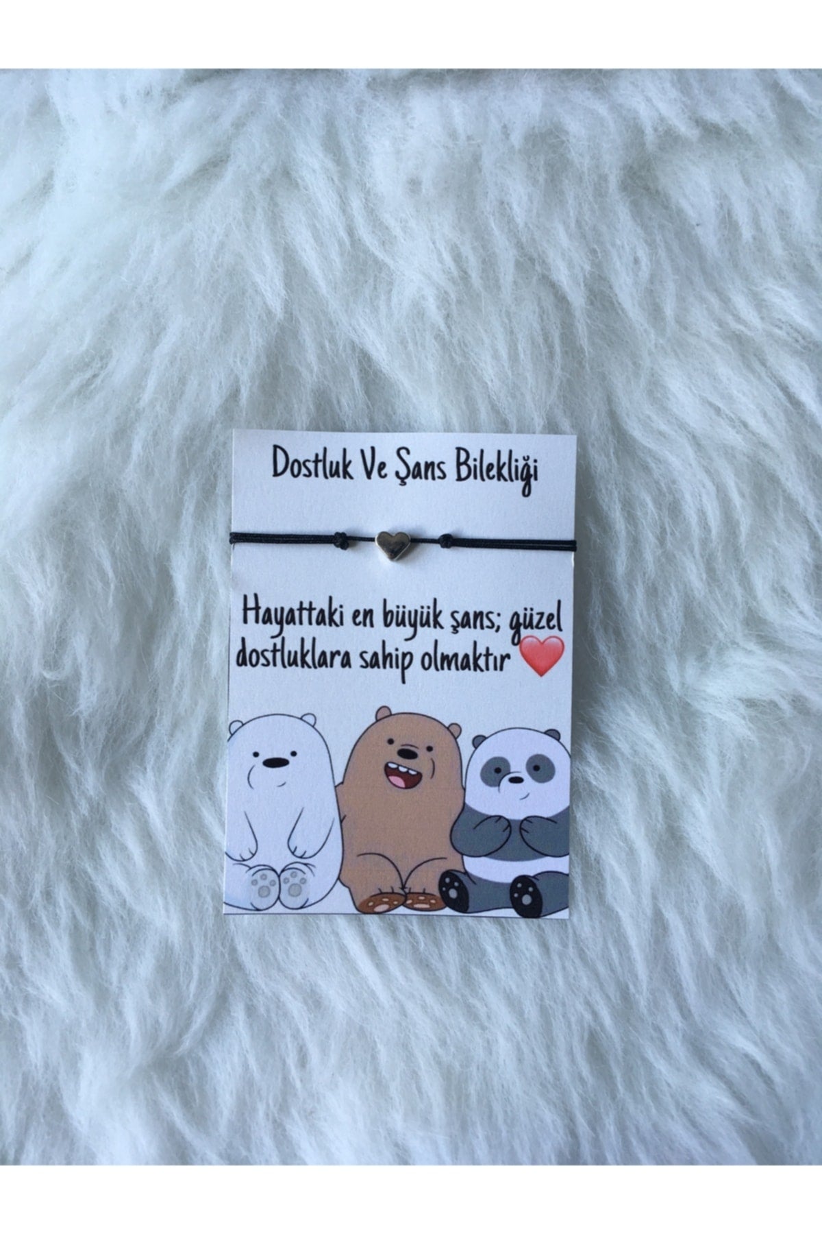 Dostluk Ve Şans Bilekliği Panda Konsept