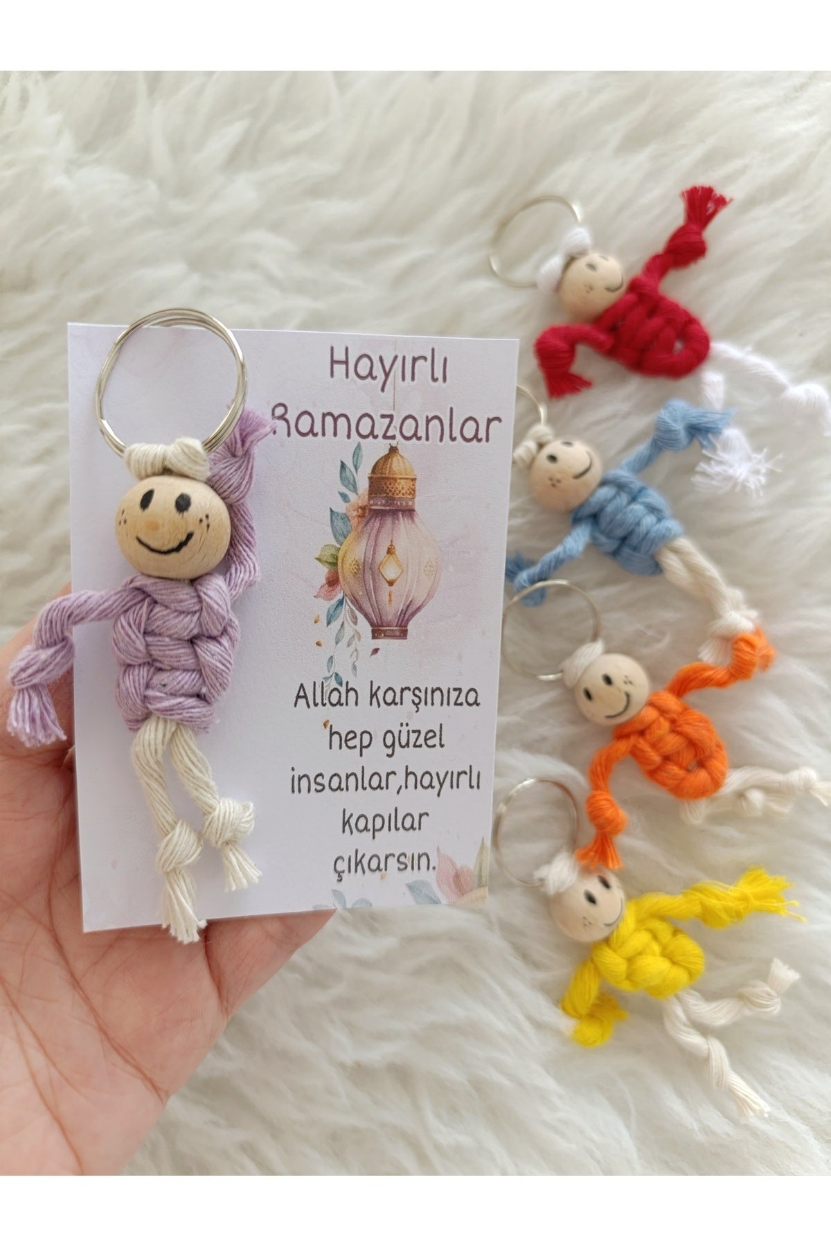 5li Ramazan Hediyesi İftar Ramazan Bayram Hediyelikleri 5 adet çocuk anahtarlık