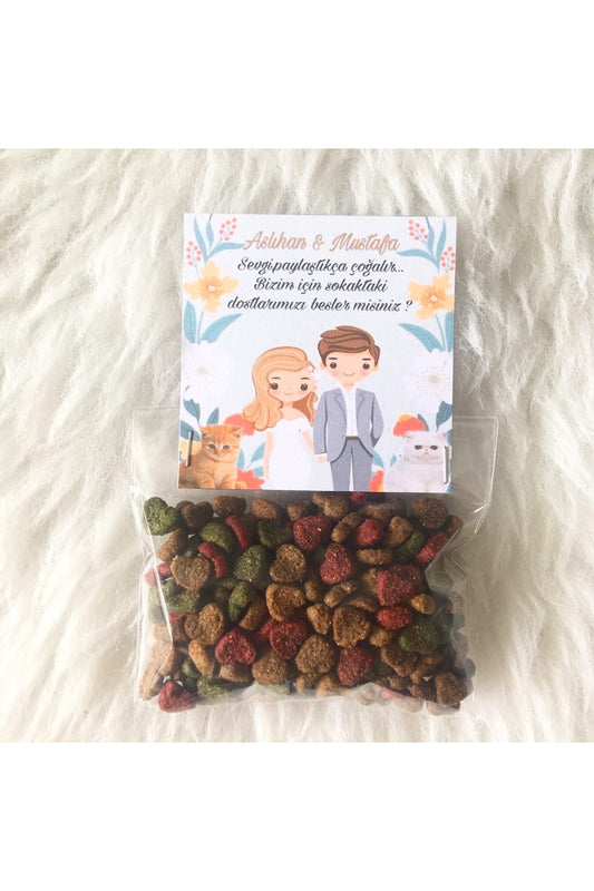 Nikah hediyeliği nişan hediyeliği söz hediyeliği kedi maması paketleri 30lu