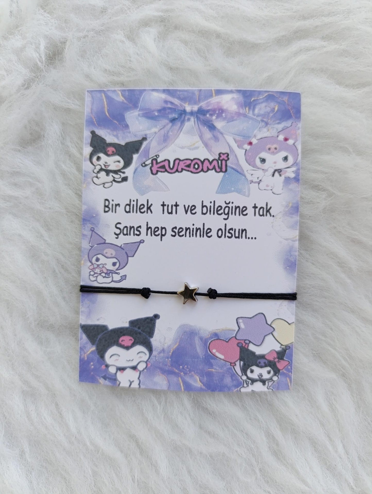Kuromi şans bilekliği