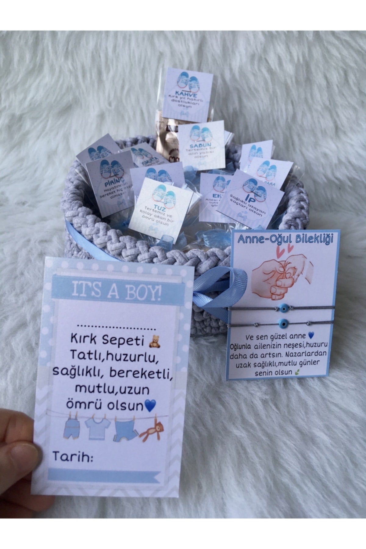 Bebek 40 Hediyesi Kırk Uçurma Sepeti Kırk Sepeti